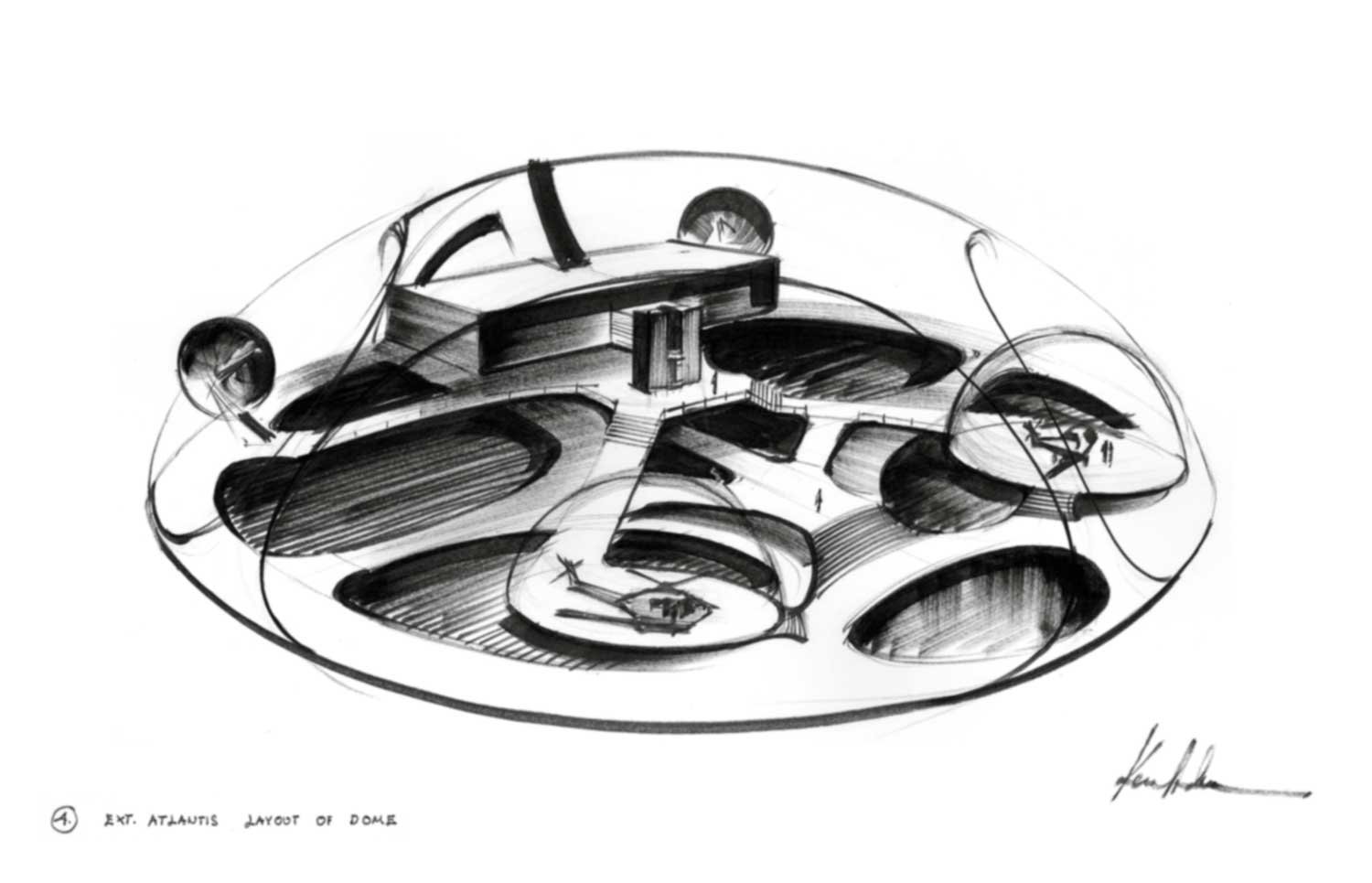 Sir Ken Adam's Sketch