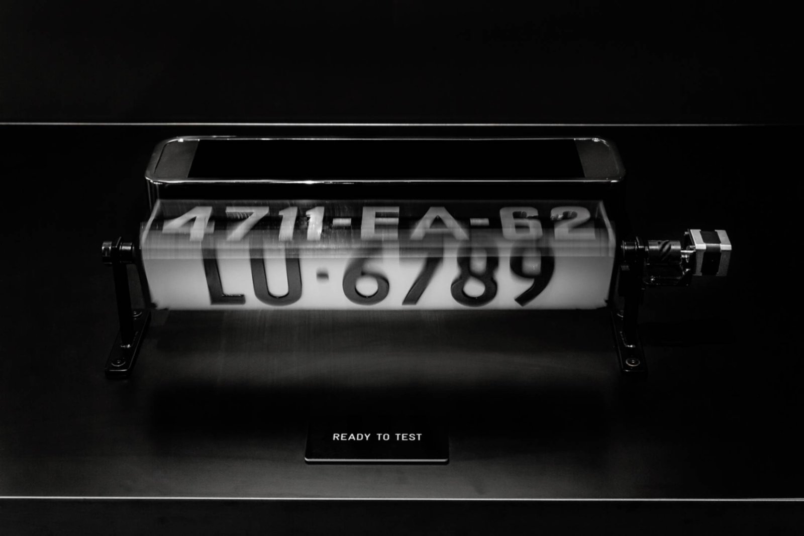 James Bond's rotating number plate