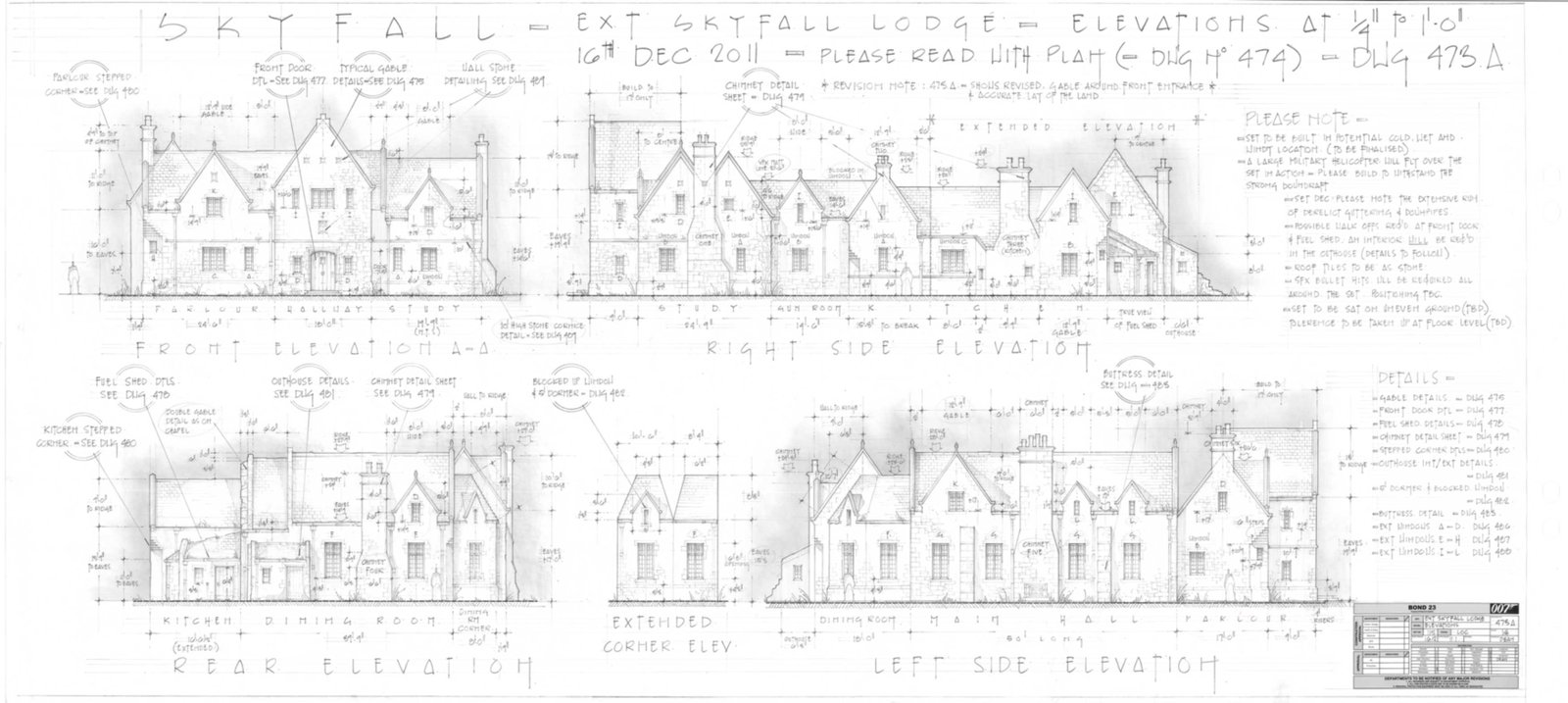 Skyfall Lodge sketches